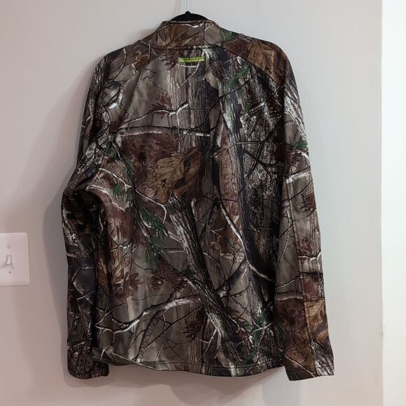 Under Armor Scent Control Soft Shell Fleece Lined Realtree Camo Hoodie Jacket XL - Picture 2 of 8